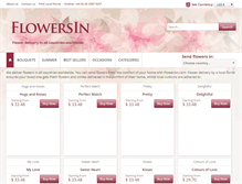 Tablet Screenshot of flowersin.com